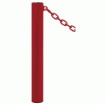POTELET PROVINCE Ø114 MM CHAINES 1 ANNEAU INOX ROUGE 3004 - PROCITY