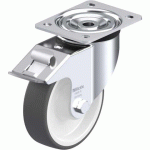 BLICKLE - ROULETTE PIVOTANTE À FREIN Ø 150MM BANDAGE POLYURÉTHANE TPU 400KG - L-POTH 150R-FI