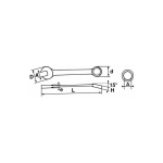 SAM OUTILLAGE - CLÉ MIXTE 13 MM SAM ( PRIX POUR 1 )