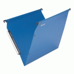 LOT DE 10 - DOSSIER SUSPENDU POUR ARMOIRES POLYPROPYLÈNE OPAQUE LMG ESSELTE FOND NORMAL BLEU