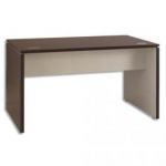 GAUTIER BUREAU DROIT PIETEMENTS PANNEAUX WENGÉ 140X74X80 CM WENGÉ SÔGO