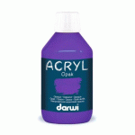 LOT DE 3 - DARWI FLACON DE 250 ML DE PEINTURE ACRYLIQUE UNIVERSELLE OPAQUE - VIOLET