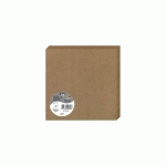 PAQUET DE 25 CARTES PLIÉES POLLEN 160X160MM 210G/M2 - KRAFT - LOT DE 2