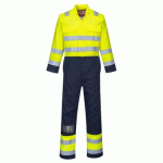 PORTWEST BIZ7 PANTALON DE TRAVAIL HI-VIS BIZFLAME JAUNE/MARINE - TAILLE XL - STANDARD