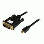 STARTECH.COM CÂBLE MINI DISPLAYPORT VERS DVI DE 1,8M - ADAPTATEUR MINI DP À DVI - VIDÉO 1080P - LIEN UNIQUE PASSIF MDP 1.2 VERS DVI-D - MDP OU THUNDERBOLT 1/2 MAC/PC VERS MONITEUR DVI