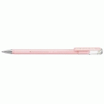 STYLO ROLLER À ENCRE GEL HYBRID MILKY, ROSE PASTEL - LOT DE 10