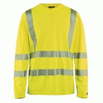 T-SHIRT MANCHES LONGUES HAUTE VISIBILITÉ COL V TAILLE XXL - BLAKLADER