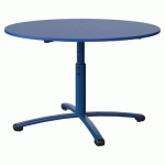 TABLE MALIBU Ø 120 T3/T6 PC STR ABS BLEU U525/BLEU 5005 - MANUTAN EXPERT