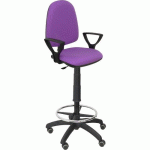 TABOURET AYNA BRAS FIXE - ROUE POUR PARQUET - LILA - PIQUERAS Y CRESPO