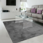 JADOREL - 60X110 - TAPIS SHAGGY EMOTICO LL GRIS 60X110 EN POLYESTER DOUX ET SOYEUX - GRIS