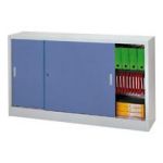 ARMOIRE PORTE COULISSANTE 200X180CM GRIS