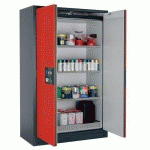 ARMOIRE SÉCURITÉ Q-PEGASUS-90 Q90.195.120.WDAC GRIS/ROUGE - ASECOS