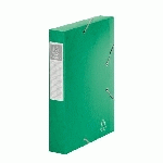 CHEMISE BOX CARTE CARTOBOX EXACOMPTA 24 X 32 CM DOS 6 CM VERTE