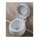SCARABEO - CLEAN FLUSH WC CUVETTE SUSPENDUE PLANET ABATTANT STANDARD BLANC