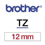 P-TOUCH RUBAN TITREUSE BROTHER - TZE - ÉCRITURE ROUGE / FOND BLANC - 12 MM X 8 M - MODÈLE TZE-232