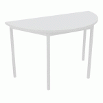 TABLE DE RÉUNION DEMI-LUNE TREFF 120 X 60 BLANC/ BLANC