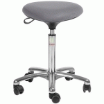 TABOURET TRIA-TISSU 3D-BAS-ROULETTESEASY ROLLING-GRIS - GLOBAL PROFESSIONAL SEATING