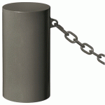 BORNE BARCELONE Ø 27 CM 1 ANNEAU - ZINC GRIS PROCITY - PROCITY