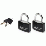 CADENAS À CLÉ EN VINYLE 9140EURTBLK - ANSE21MM - MASTER LOCK