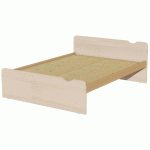 LIT TÊTE ET PIED DÉCO SOMMIER AGGLO 140X190CM IDENTITÉ ARGENT/PIN - MANUTAN COLLECTIVITÉS