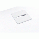 OBTURATEUR PASSE-CÂBLES CARRÉ DIAMÈTRE 80 MM - LOT DE 2 BLANC MAT