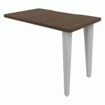 RETOUR EVIDENCE 100 X 60 CM NOYER PIED ALU - VINCO