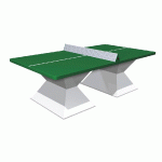 TABLE DE TENNIS DE TABLE RÉSITEC 60 MM SÉCURI PLATEAU VERT - MANUTAN COLLECTIVITÉS