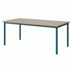 TABLE MALIBU 160X80 T4 4P STRA ALAISÉ ACACIA/BLEU 5025