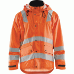 VESTE DE PLUIE HAUTE VISIBILITÉ NIVEAU 3 ORANGE TAILLE L - MANUTAN COLLECTIVITÉS