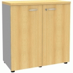 ARMOIRE PORTES BATTANTES L 86/H 86 CMS 1812 HÊTRE/ALU - QUADRIFOGLIO