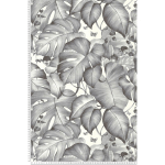 A.S.CREATIONS - PAPIER PEINT JUNGLE PAPIER PEINT TROPICAL PAPIER PEINT EXOTIQUE PAPIER PEINT INTISSÉ ANTHRACITE BLANC SP04518 366252 - 10,05 X 0,53 M