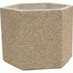 JARDINIÈRE HEXAGONALE EN BÉTON 80 X 70 X 35 CM - MANUTAN COLLECTIVITÉS