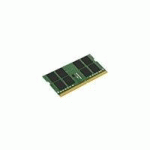 KINGSTON VALUERAM - DDR4 - MODULE - 32 GO - SO DIMM 260 BROCHES - 3200 MHZ / PC4-25600 - MÉMOIRE SANS TAMPON