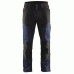 PANTALON DE TRAVAIL SERVICES STRETCH MARINE FONCÉ/NOIR TAILLE 40 - BLAKLADER