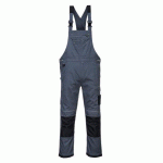 PORTWEST PW346 COTTE À BRETELLES PW3 WORK GRIS ZOOM/NOIR - TAILLE XXL