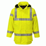 PORTWEST S774 VESTE DE PLUIE HI-VIS MULTI LITE BIZFLAME JAUNE - TAILLE XL