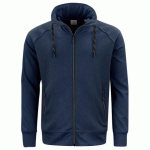 PRINTER JOG RSX SWEATSHIRT FULLZIP HEREN MARINE - TAILLE S
