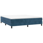 VIDAXL - SOMMIER � LATTES DE LIT BLEU FONC� 180X200 CM VELOURS