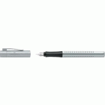 FABER-CASTELL STYLO PLUME GRIP 2011, B, ARGENT