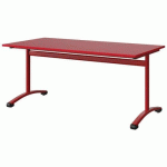 TABLE MALIBU 160X80 T5 DL STRA ABS ROUGE U321/ROUGE 3020