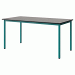 TABLE MALIBU 160X80 T6 4P STR ANTIB BÉT F186/NOIR BLEU 5018