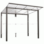 ABRI BUS MODULO 2.50 M AVEC BARDAGES LATÉRAUX - GRIS PROCITY - PROCITY