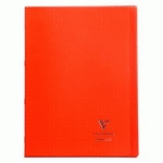CAHIER PIQUÉ KOVERBOOK CLAIREFONTAINE - A4 21 X 29,7 CM - GRANDS CARREAUX - 96 PAGES - ROUGE