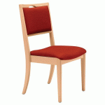 CHAISE ABAKA PIMENT - STRUCTURE HÊTRE NATUREL - SUNSET CREATION