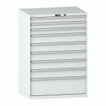 LISTA - ARMOIRE À TIROIRS (HXLXP) 145 X 102,3 X 72,5 CM KEY LOCK R7035