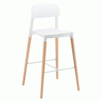 LOT DE 2 - TABOURET BLANC OREA