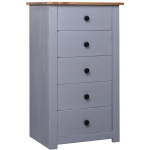 FIMEI - BUFFET GRIS 46X40X89 CM PIN GAMME PANAMA