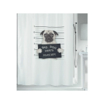 RIDEAU DE DOUCHE POLYESTER BAD DOG 180X200CM SPIRELLA NOIR