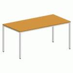 TABLE LOKI 160X80X75 CM JAUNE/BLANC