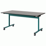 TABLE MALIBU RAB 160X80 T5 DL ST ANTIB BÉT F186/NO BLEU 5018